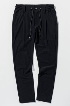 【26SS】 GLEN CHECK NYLON SLACKS / グレンチェック イージースラックス (ブラック) (2月上旬入荷予定)