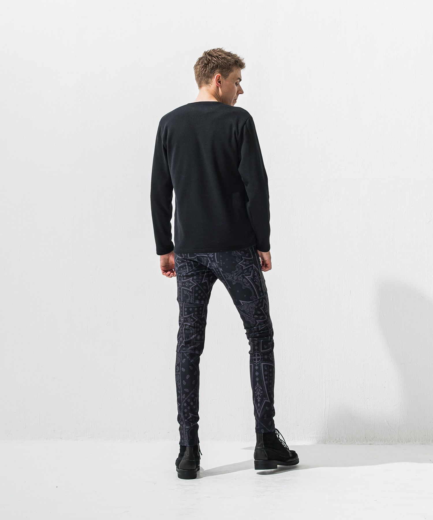 Johnson LINE PT / 360°ストレッチ ジョンソンラインパンツ (クロスブラック) (1月上旬入荷予定) ※オーダー締切:9月7日(月)17時)
