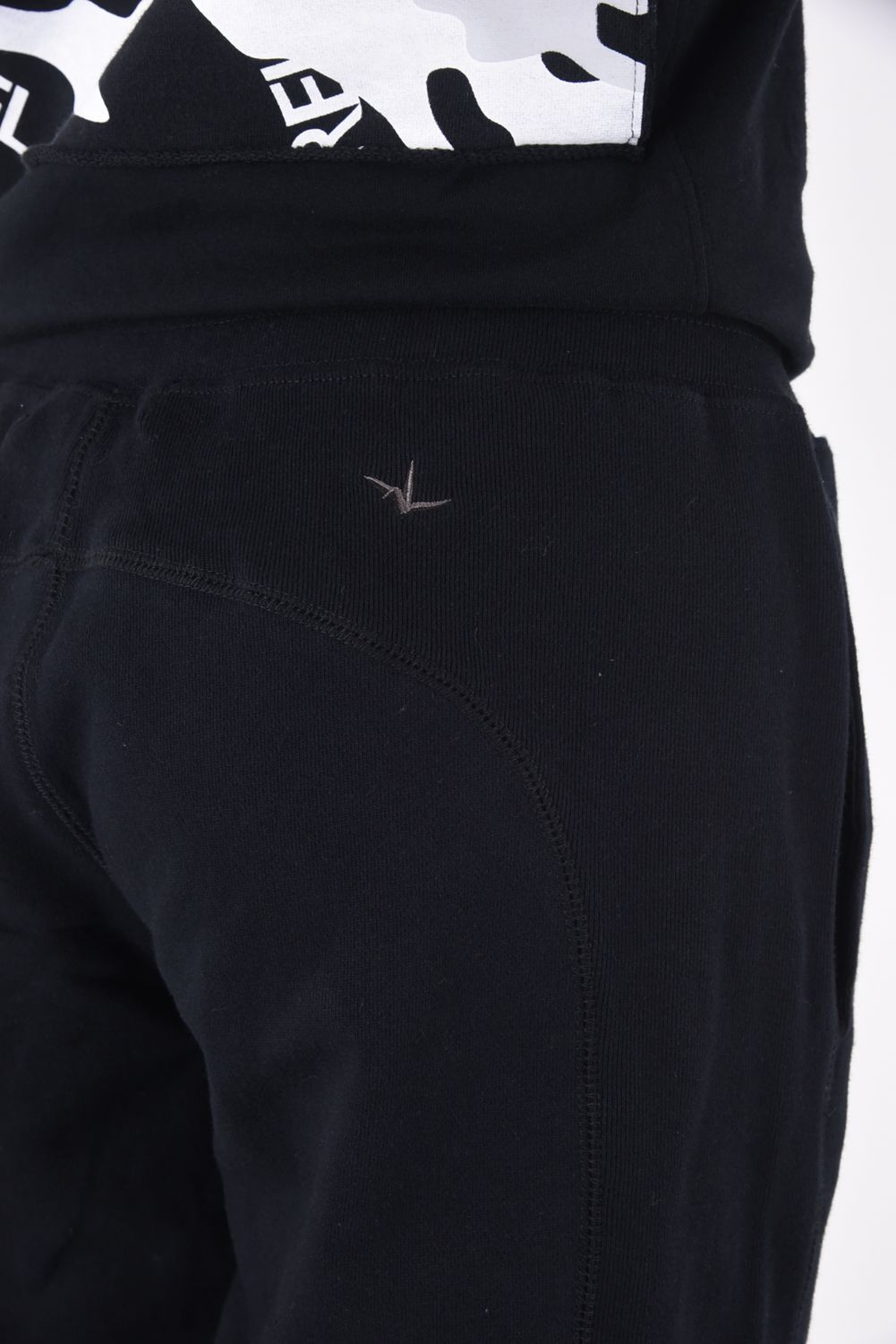 1PIU CIRCLE LOGO RHINESTONE PANTS / 1PIUサークルロゴ ラインストーン スウェットパンツ ブラック