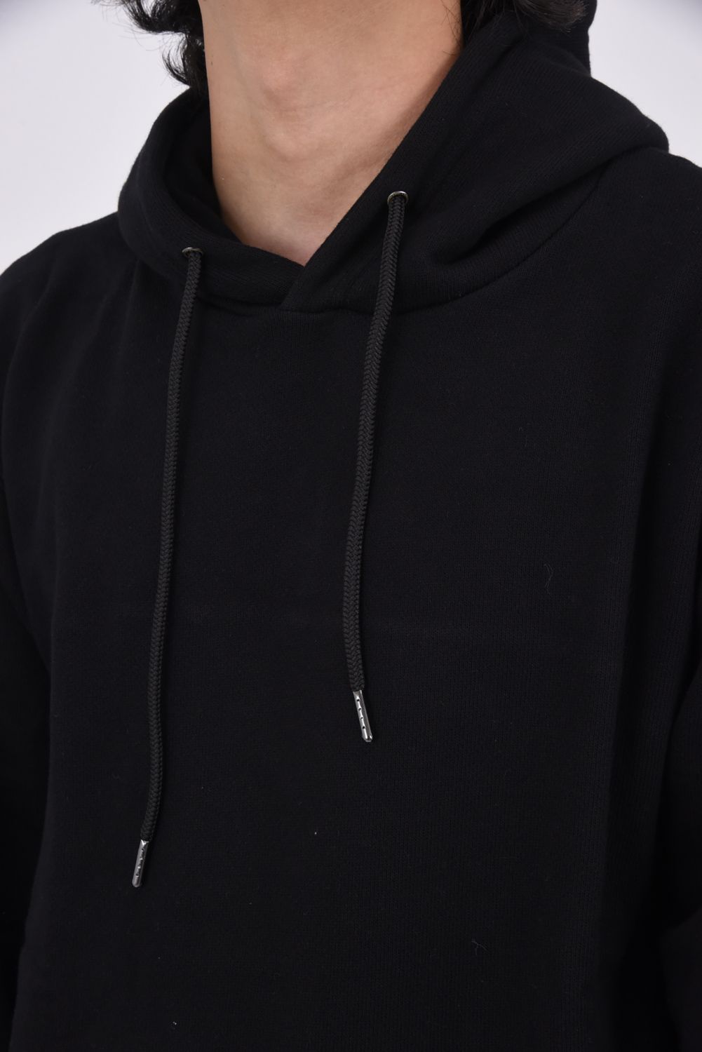 PATCH LOGO HOODIE / バックロゴ ヘビースウェット フーディー（ブラック）