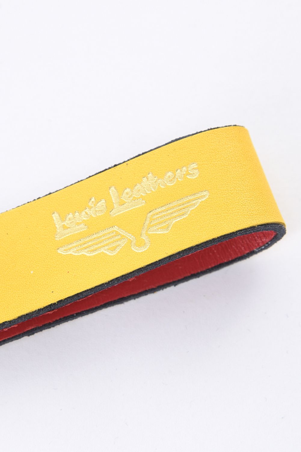 LEWIS LEATHERS BELT LOOP KEYRING MK1 / レザー キーリング イエロー