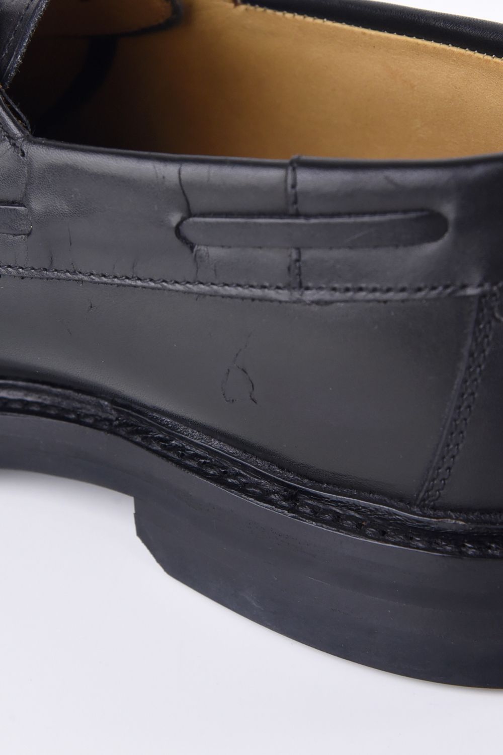 【訳ありアウトレット品】 SLOANE / デッキシューズ フレンチカーフ ブラック