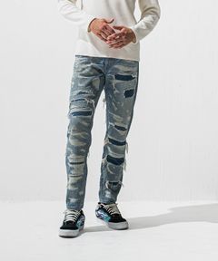 SCOTT JEANS / ライトオンス スペシャルクラッシュ ヴィンテージジーンズ (インディゴ) (12月中旬入荷予定) ※オーダー締切:9月7日(月)17時