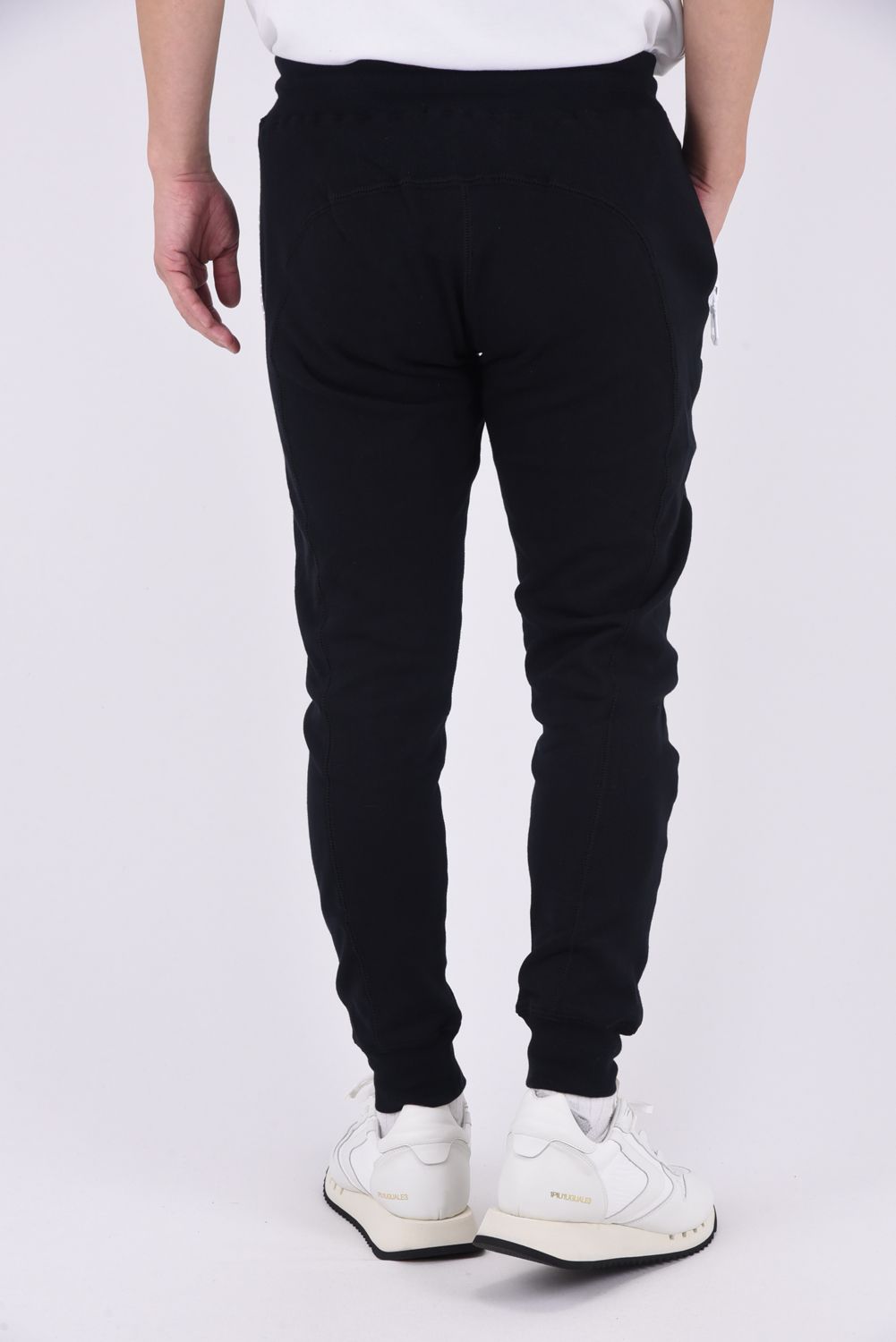 BIG ZIP VERTICAL LOGO PANTS / ビッグジップ バーティカル ロゴパンツ ブラック