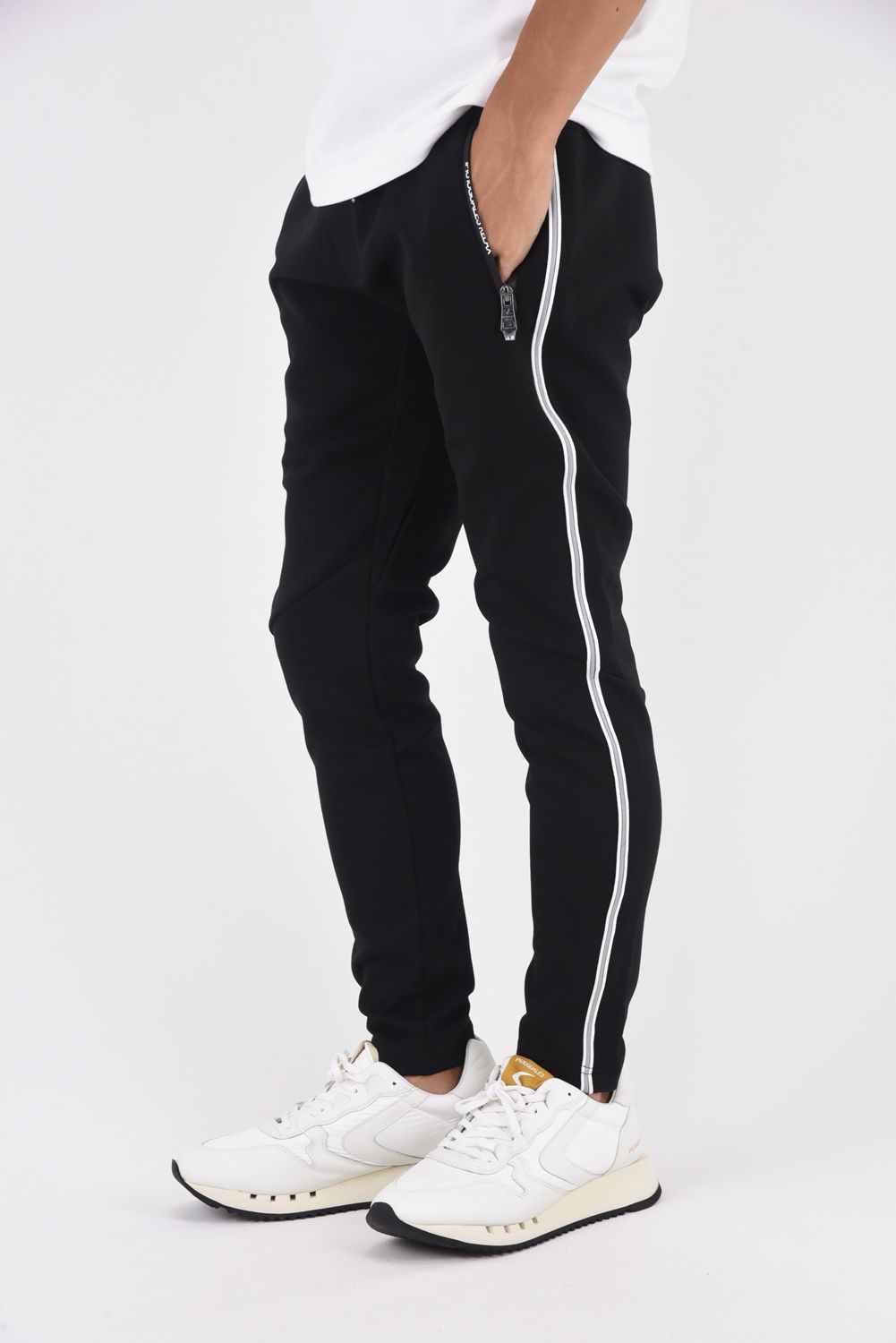 PIPING LINE PANTS / パイピングライン パンツ ブラック
