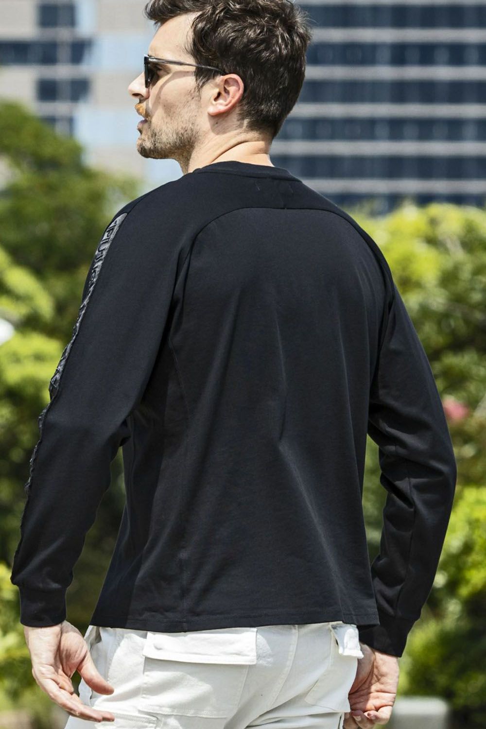 TAPE LOGO LONG T-SHIRT / テープロゴ ロングスリーブ (ブラック)