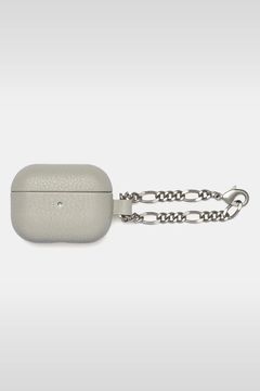 LEATHER AirPods Pro CASE WITH CHAIN / チェーン付レザーAirPods Proケース (ホワイトベージュ)