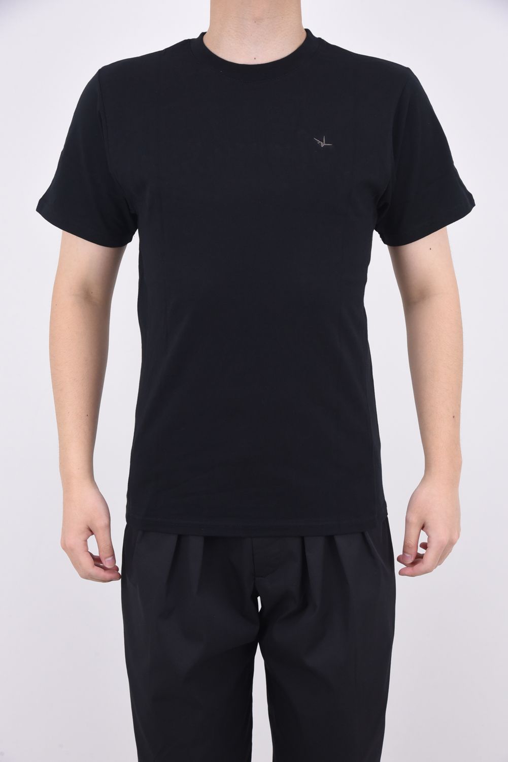 CODE EMBROIDERY T-SHIRTS / コード刺繍 バックロゴ 半袖Tシャツ ブラック