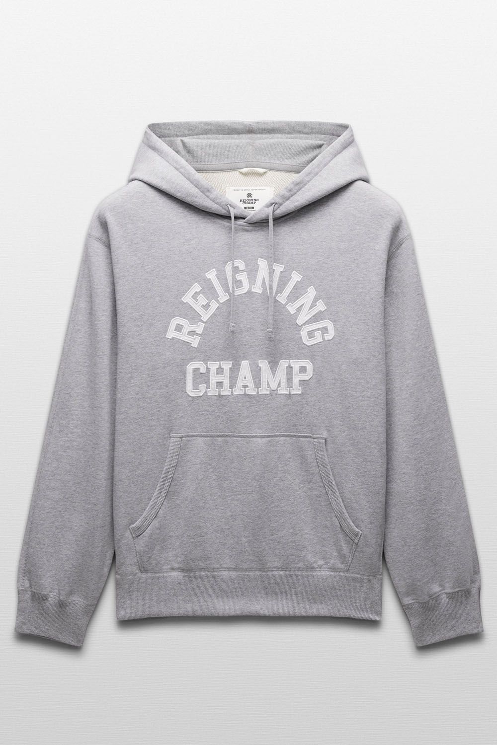 【国内正規品】【STANDARD FIT】 MIDWEIGHT TERRY ARCH LOGO HOODIE / ミッドウェイト アーチロゴ プルオーバーフーディー ヘザーグレー