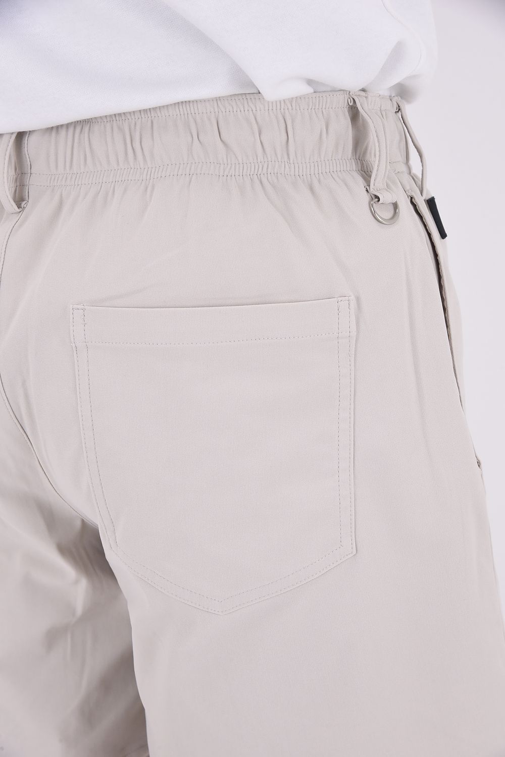 TV NYLON SHORTS / ナイロンマイクロファイバー ルーズフィット ショートパンツ グレージュ
