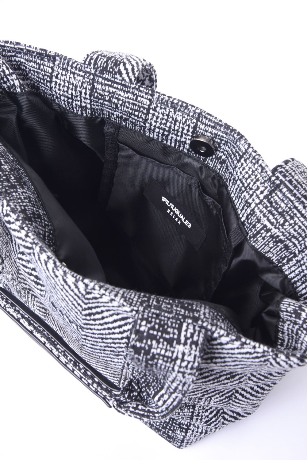 HOUNDSTOOTH LUNCH BAG / ハウンドトゥース ランチバッグ (ブラック)