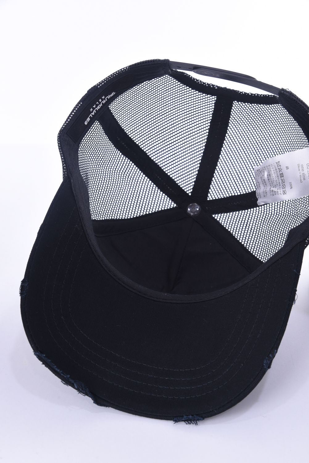 TOOTHBRUSH EMBROIDERY CAP / グラデーション 3Dロゴキャップ ブラック