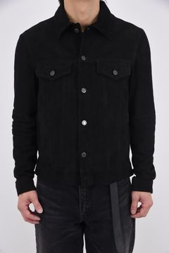 JACK (ジャック) / Gジャン型 ゴートスキン スエードジャケット  ブラック