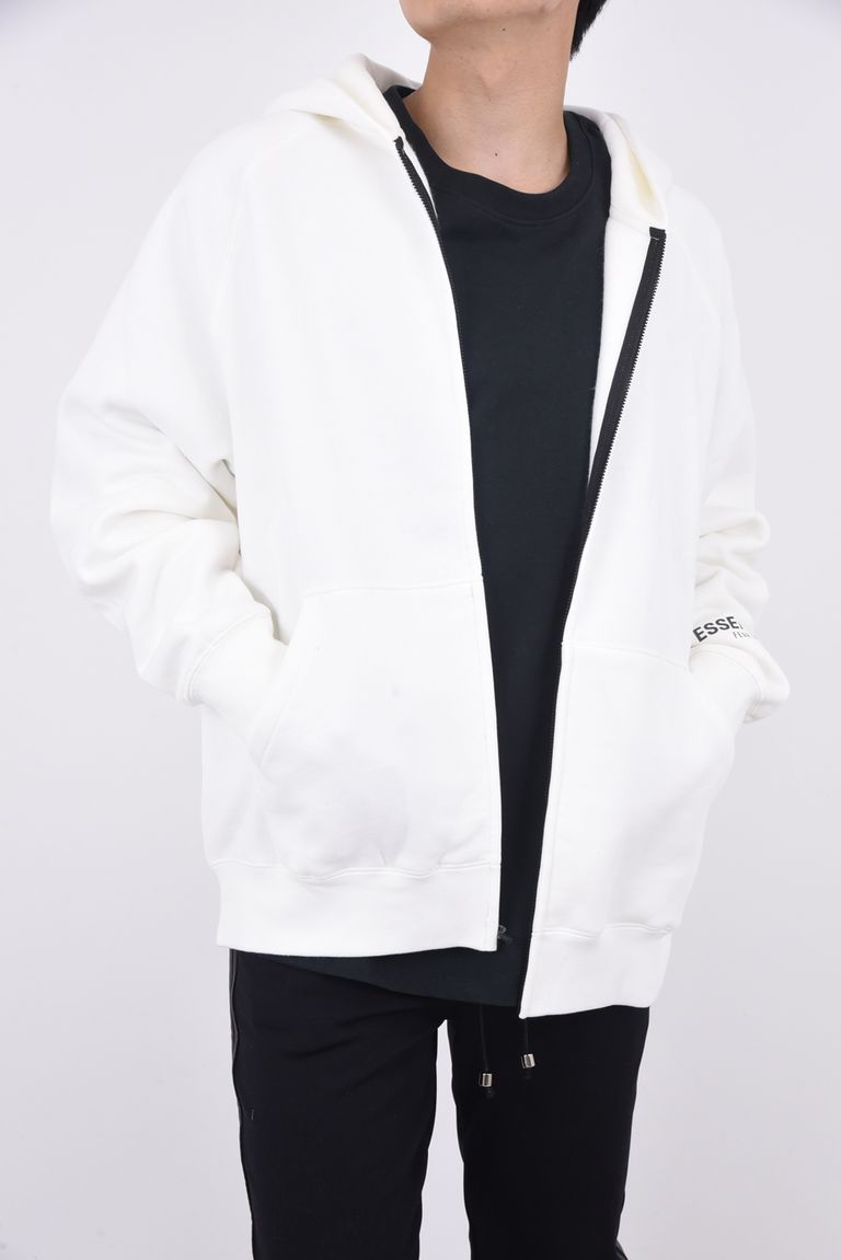 FOG ESSENTIALS - ESSENTIALS BACK LOGO FULLZIP HOODIE / 裏起毛  