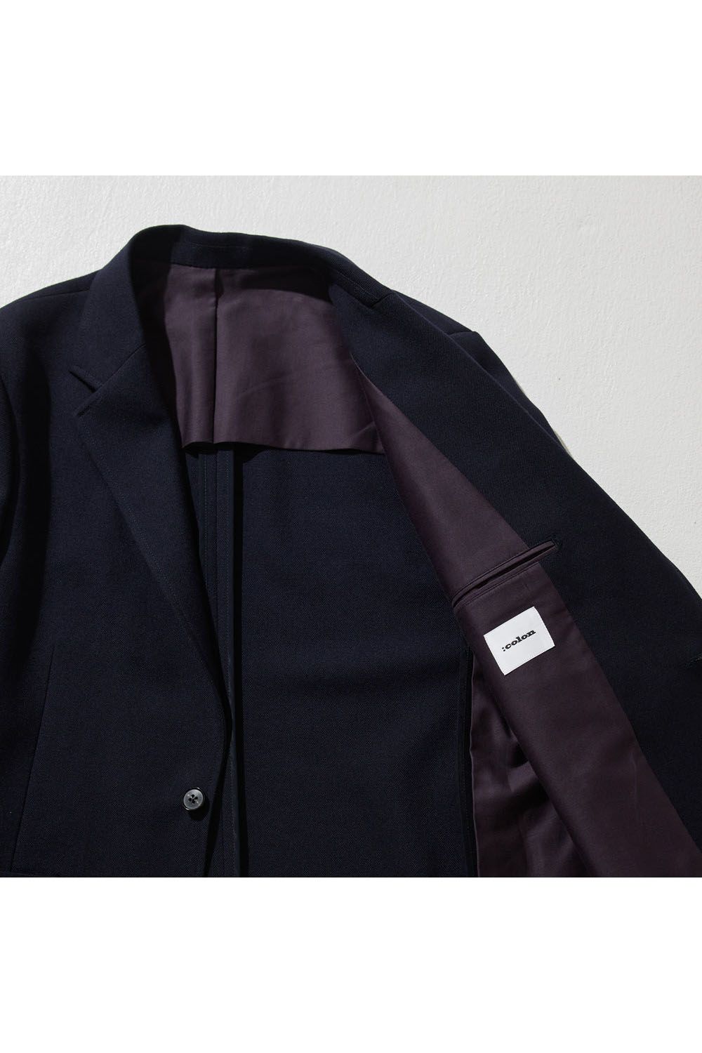 3POCKET SINSLE WOOL TWILL / スリーポケット ジャケット ネイビー