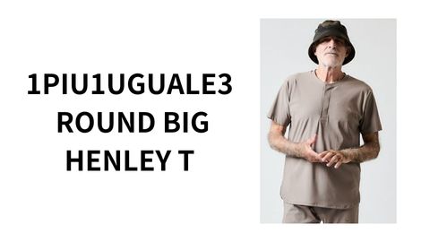 【1PIU1UGUIALE3】新型の裾ラウンド"BIGTシャツ”