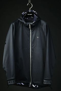 113SPORT R[10] 113 TECH DOLMAN BZ 113 LOGO TEXTILE LINING / オリジナルジャガード113LOGOリブ パーカー ブラック