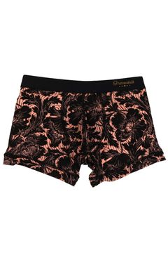 【定番】 Flower Short Boxer - ピンクブラック