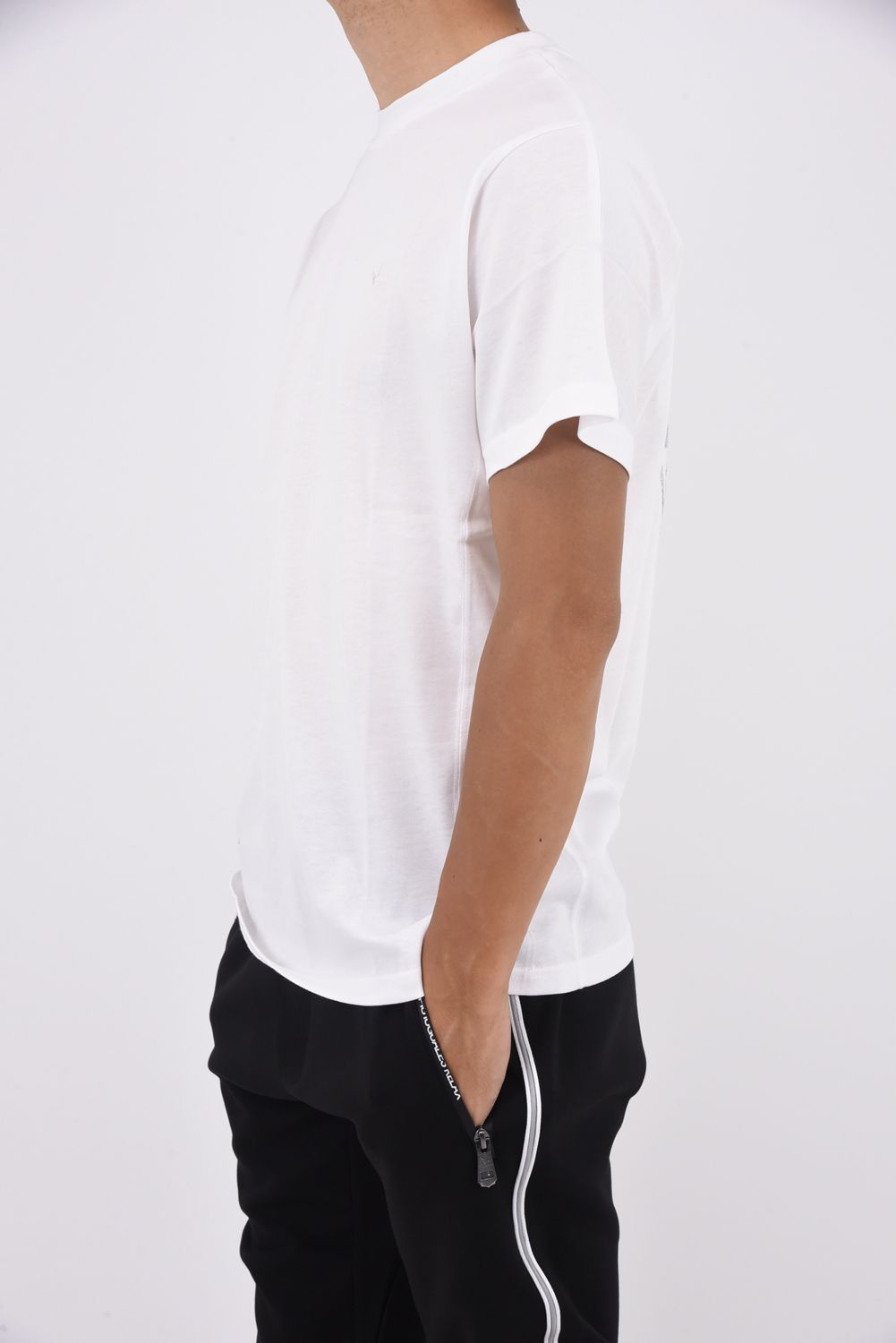 HALF RHINESTONE T-SHIRT / ハーフ ラインストーン Tシャツ ホワイト