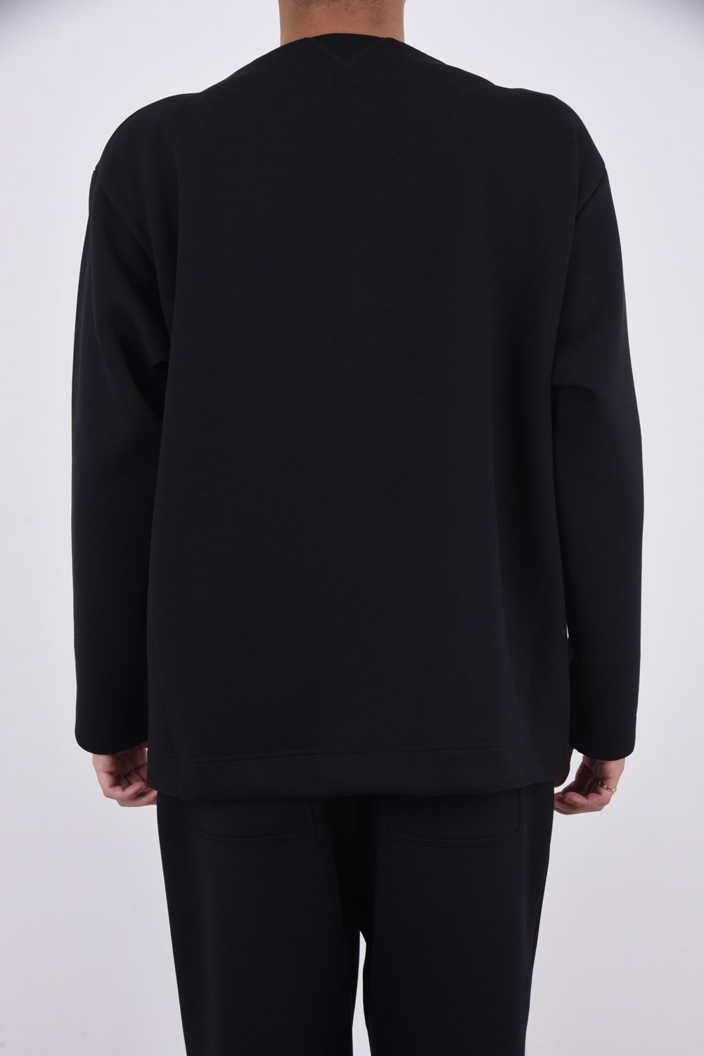 【WM  /  F.C.Real Bristol】 SWEAT CARDIGAN / ブリストル ダンボールスウェット カーディガン ブラック