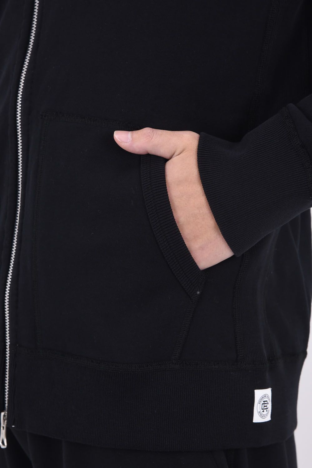 【国内正規品】 MIDWEIGHT TERRY FULL ZIP HOODIE / ミッドウェイトテリー フルジップパーカー ブラック