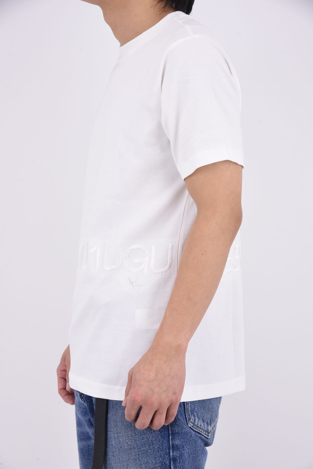 【26SS】 HAND EMBROIDERED LOGO T-SHIRT / ブランドロゴ刺繍 Tシャツ (ホワイト)