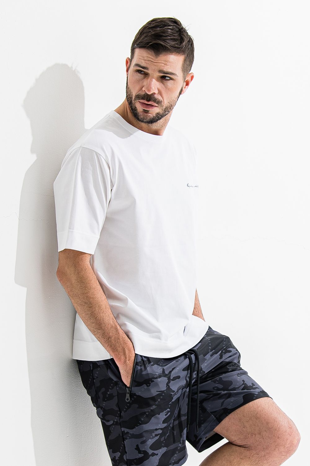 Reckless crew T / メッセージプリント 半袖Tシャツ ホワイト