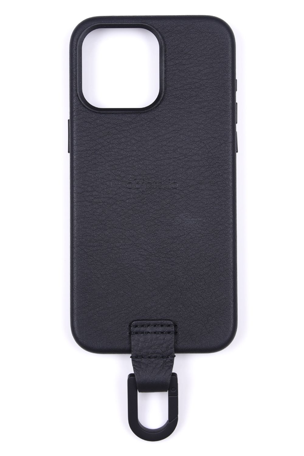 CARABINER-CASE / カラビナ付 iPhone レザーケース (ブラック)
