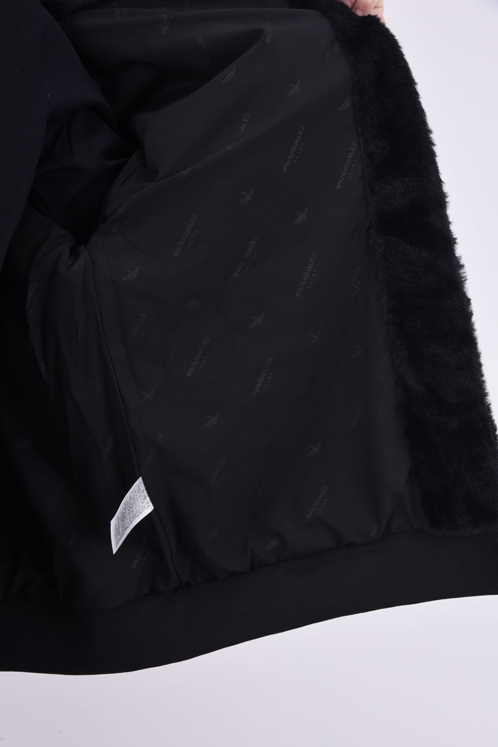 1PIU BOA HOODIE / スピンドル ロゴファーブルゾン ブラック