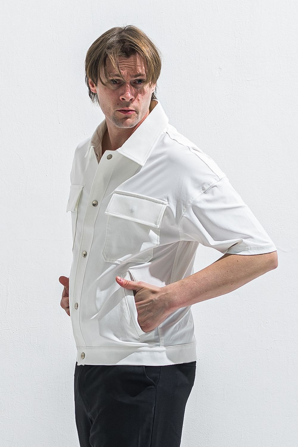 CPO HALE SHIRTS JK / ハーフスリーブ シャツジャケット （ホワイト） (5月上旬入荷予定) ※オーダー締切:2月15日(日)18時