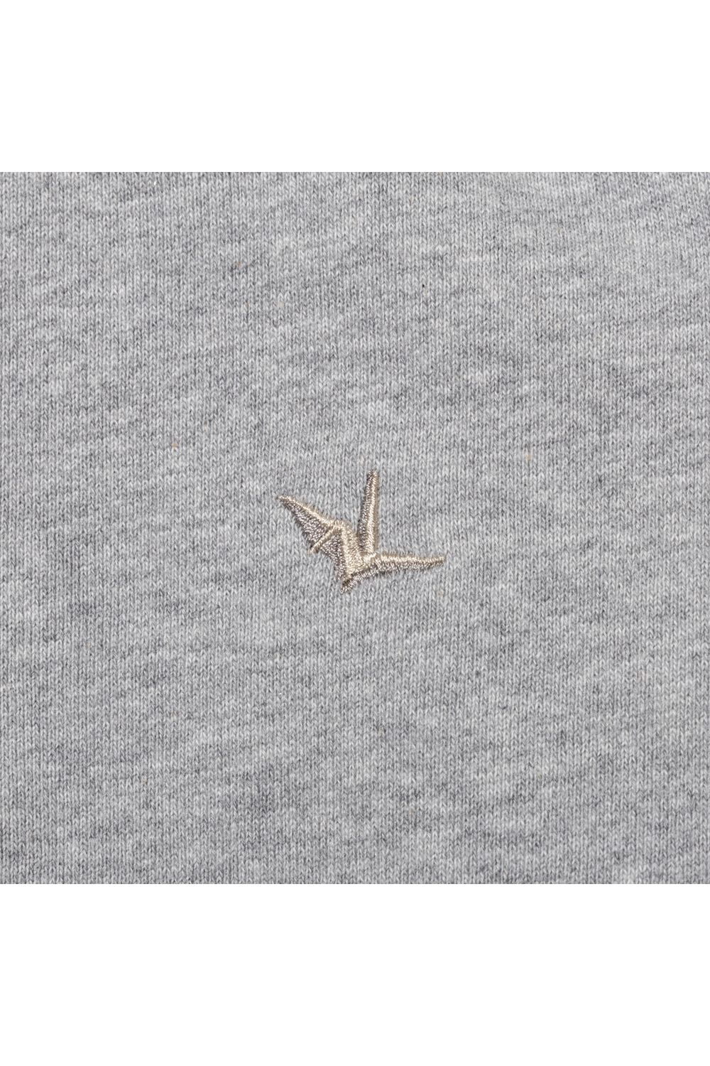 GLITTER ZIP + PLATE HOODIE / シルバーロゴプレートスウェットパーカー (グレー) (9月上旬入荷予定)