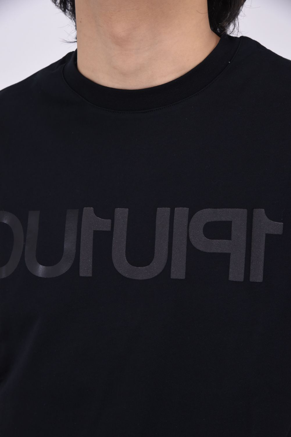 BIG LOGO INVERTED T-SHIRT / ビッグロゴ インバート Tシャツ (ブラック)