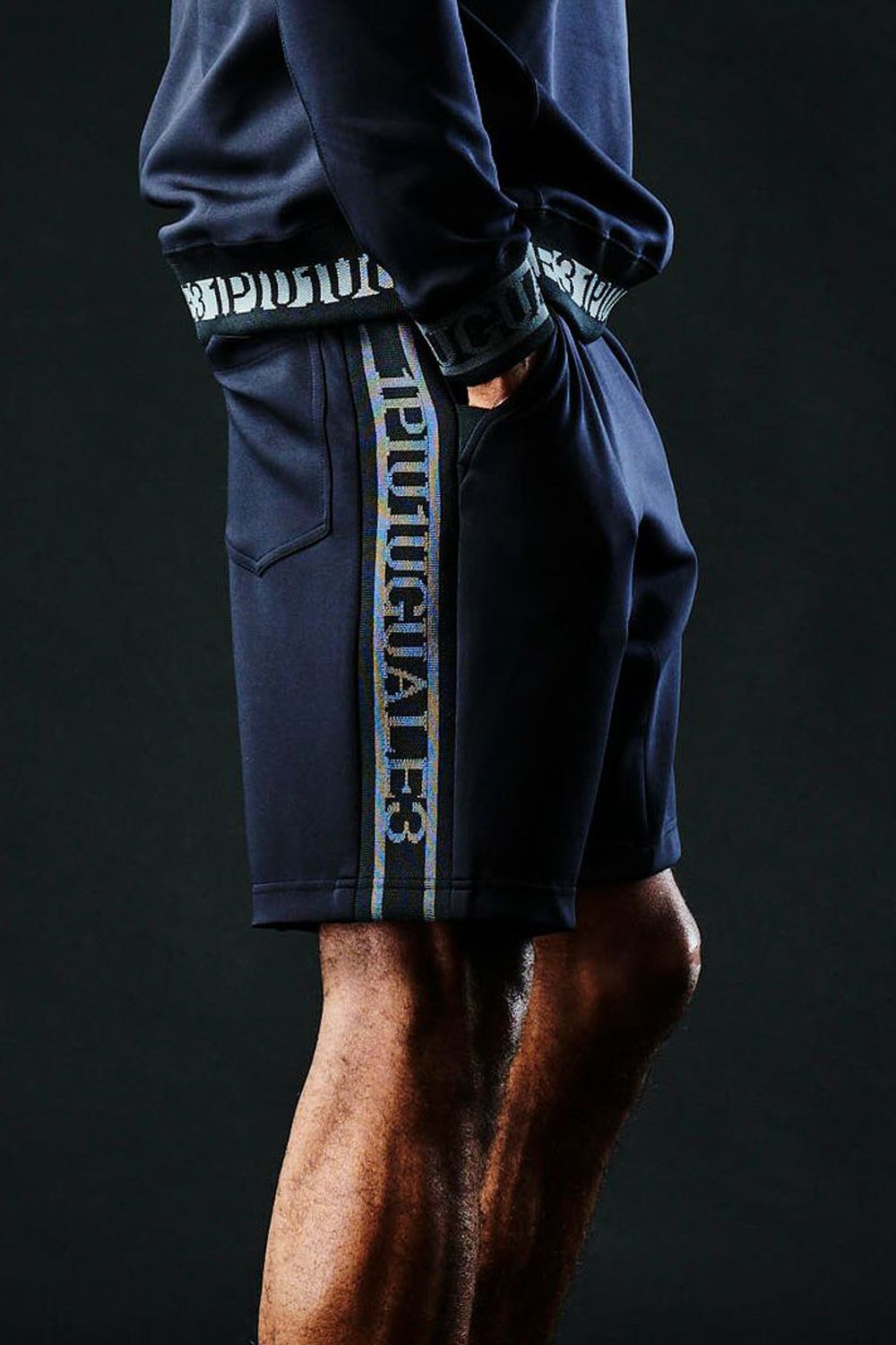 113SPORT PREMIUM WIDE SHORTS / ロゴ ワイド ショートパンツ ブラック