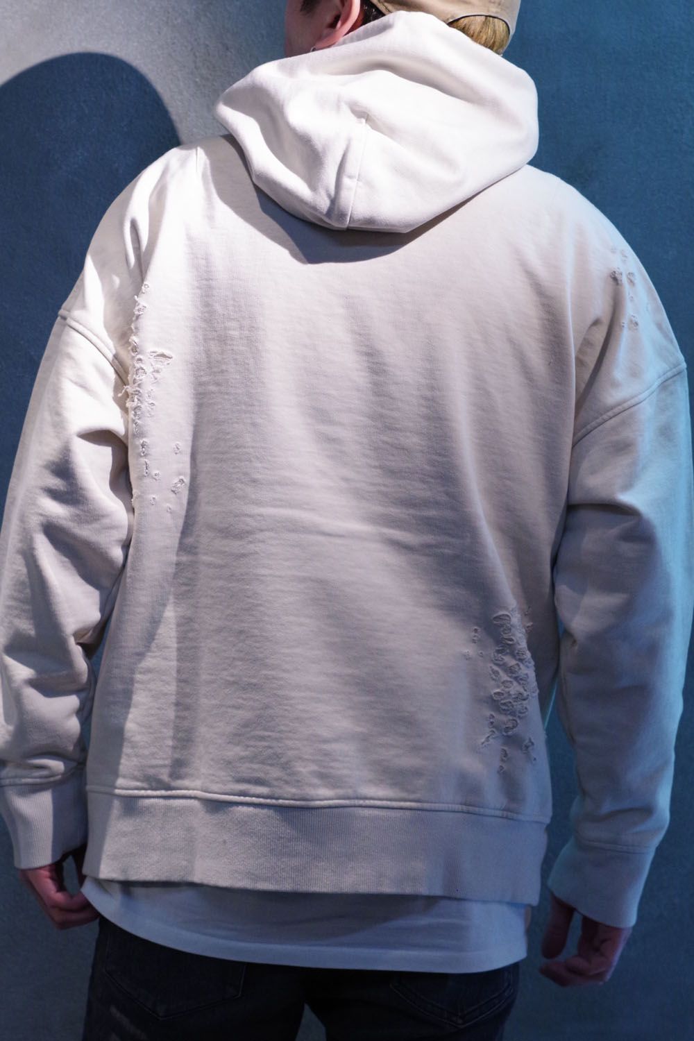 VINTEAGE LOOSE HOODIE / ルーズフィット パーカー クラッシュグレージュ