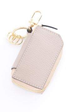 【残り1点】 SMART KEY CASE / LA111GT ゴートレザー スマートキーケース ベージュ / ピンク