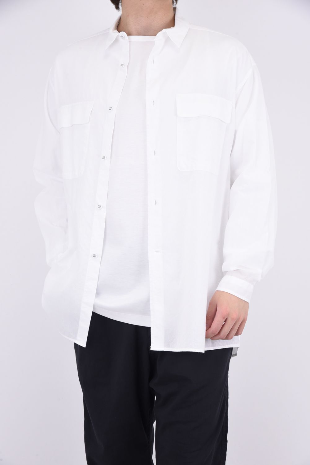 White Mountaineering - LONG SLEEVES SHIRT / コットン ロング