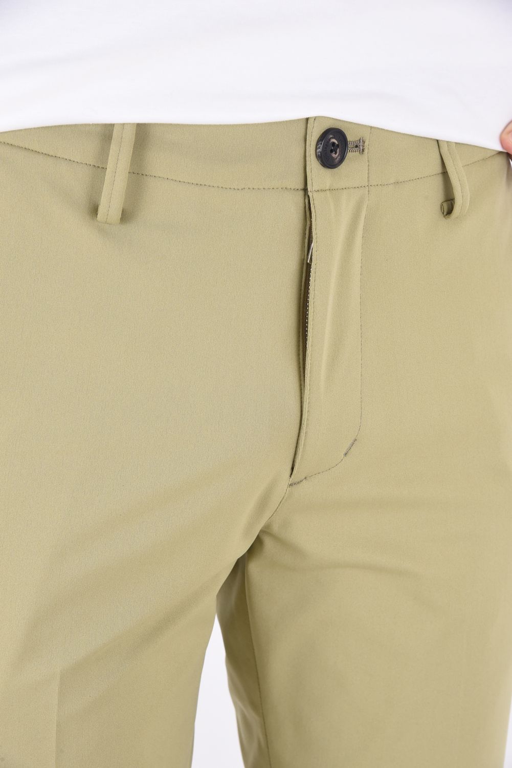 RIB SLACKS / 定番 リブ スラックスパンツ ベージュ