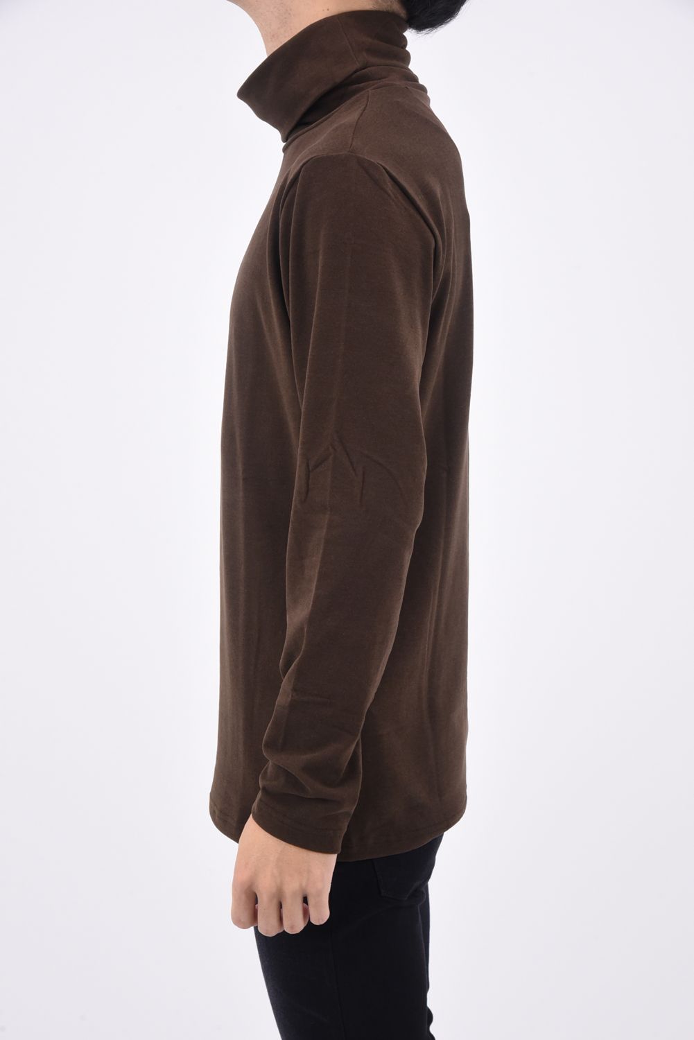 L/S TURTLE /  ロングスリーブ ウォーム タートルネック ブラウン