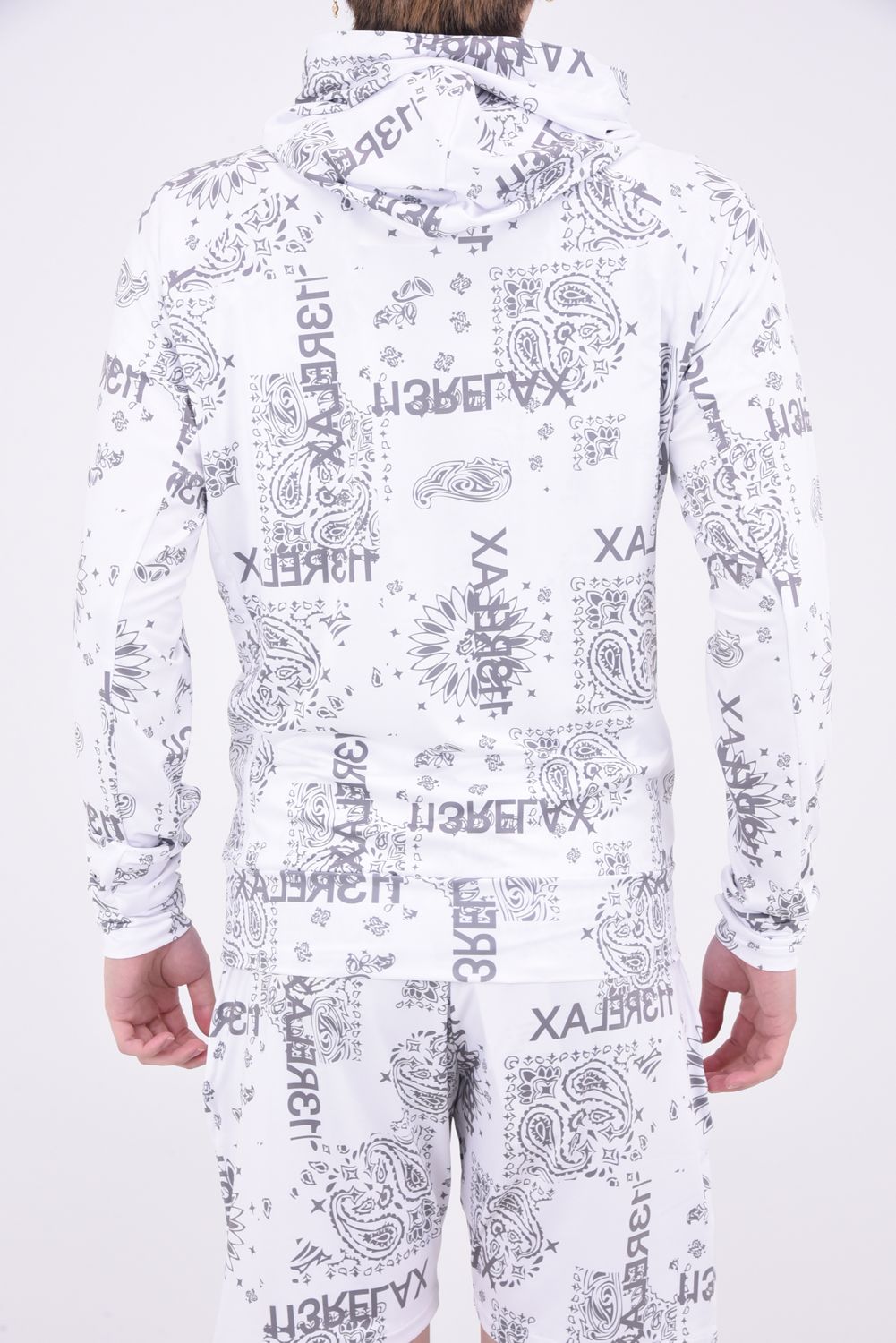 美品✨1piu1uguale3 Haoriセットアップ　ペイズリー　甚平　羽織 1PIU1UGUALE3 RELAX - ALOHA PAISLEY HOODIE / ペイズリー柄