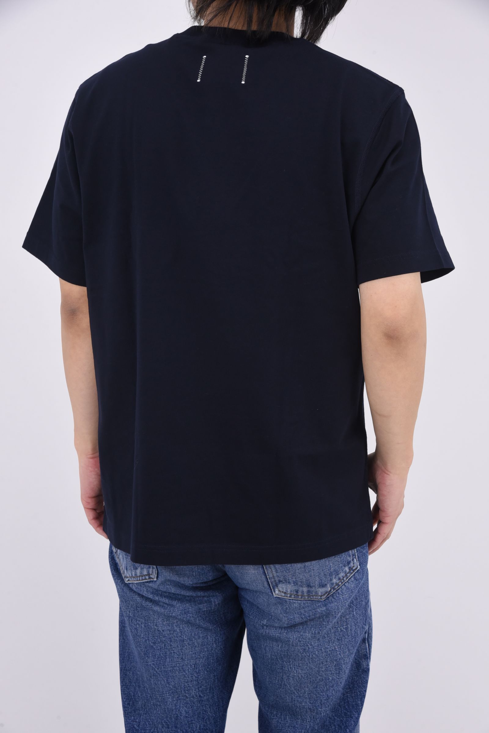【国内正規品】【STANDARD FIT】 MIDWEIGHT JERSEY MONOGRAM T-SHIRT / ミッドウェイト ジャージ モノグラム 半袖Tシャツ ネイビー