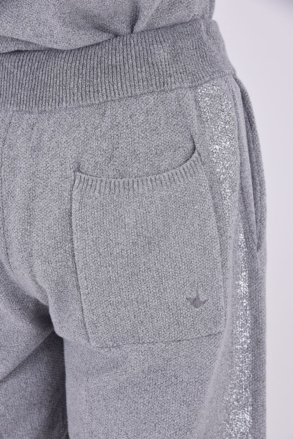 【26SS】 PARTIAL FOIL PRINT SHORTS KNIT / 箔プリント ニットショーツ (グレー)