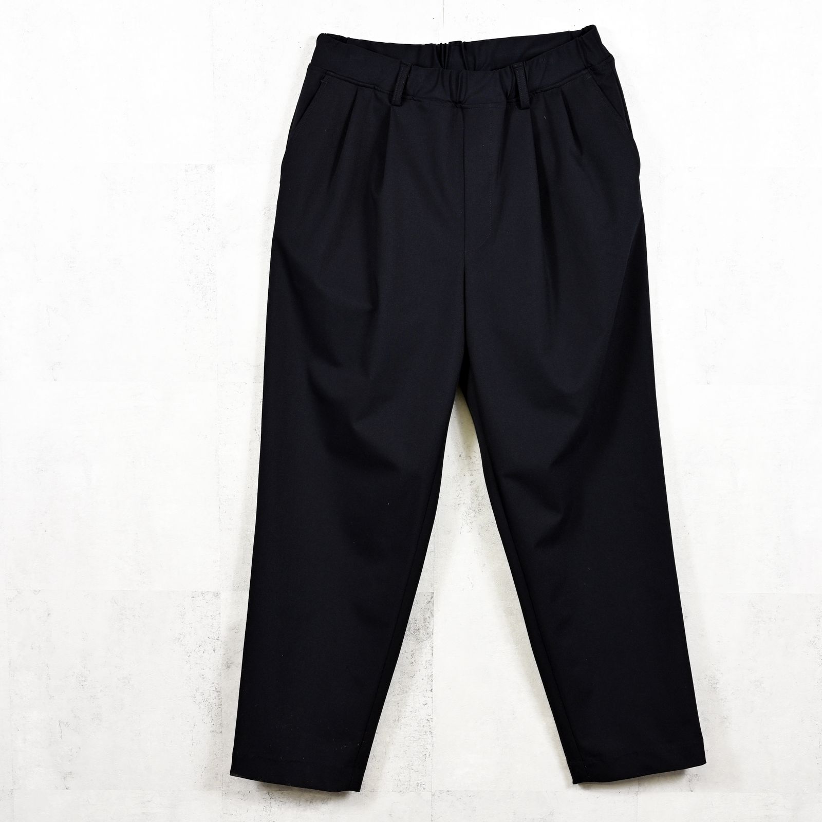 BEN PANTS / ルーズフィット ワイドシルエット ロングパンツ ネイビー (8月上旬入荷予定)