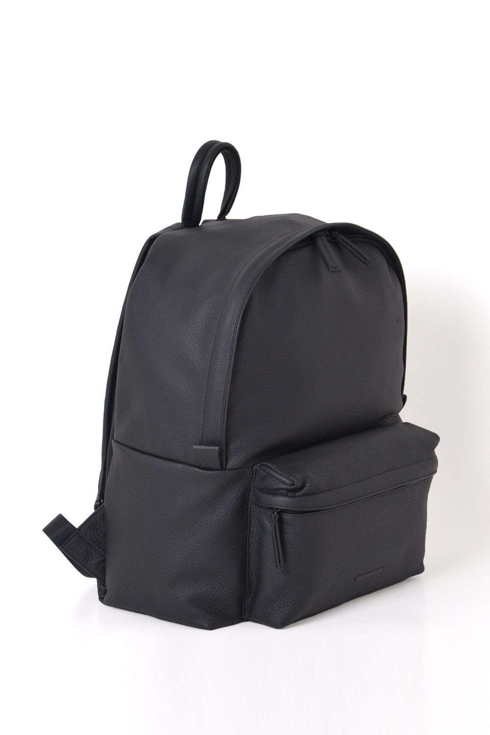 ESSENTIAL LEATHER DAYPACK MEDIUM / 防水レザー デイパック (ブラック)