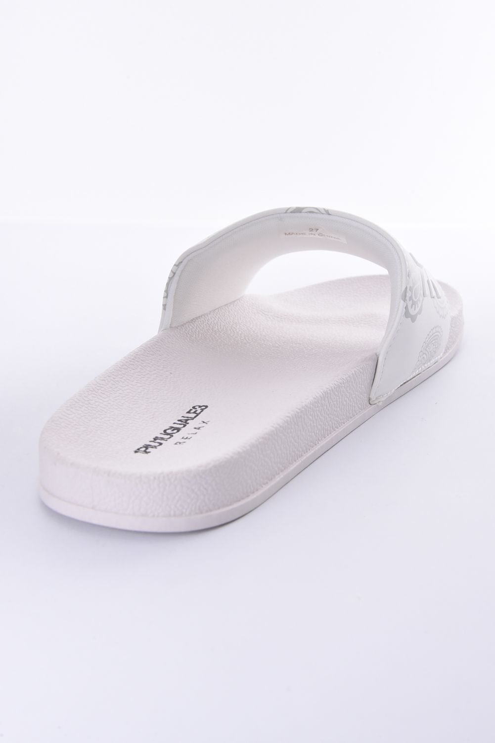 PAISLEY SANDALS / ロゴ ペイズリー柄 シャワーサンダル (ホワイト)
