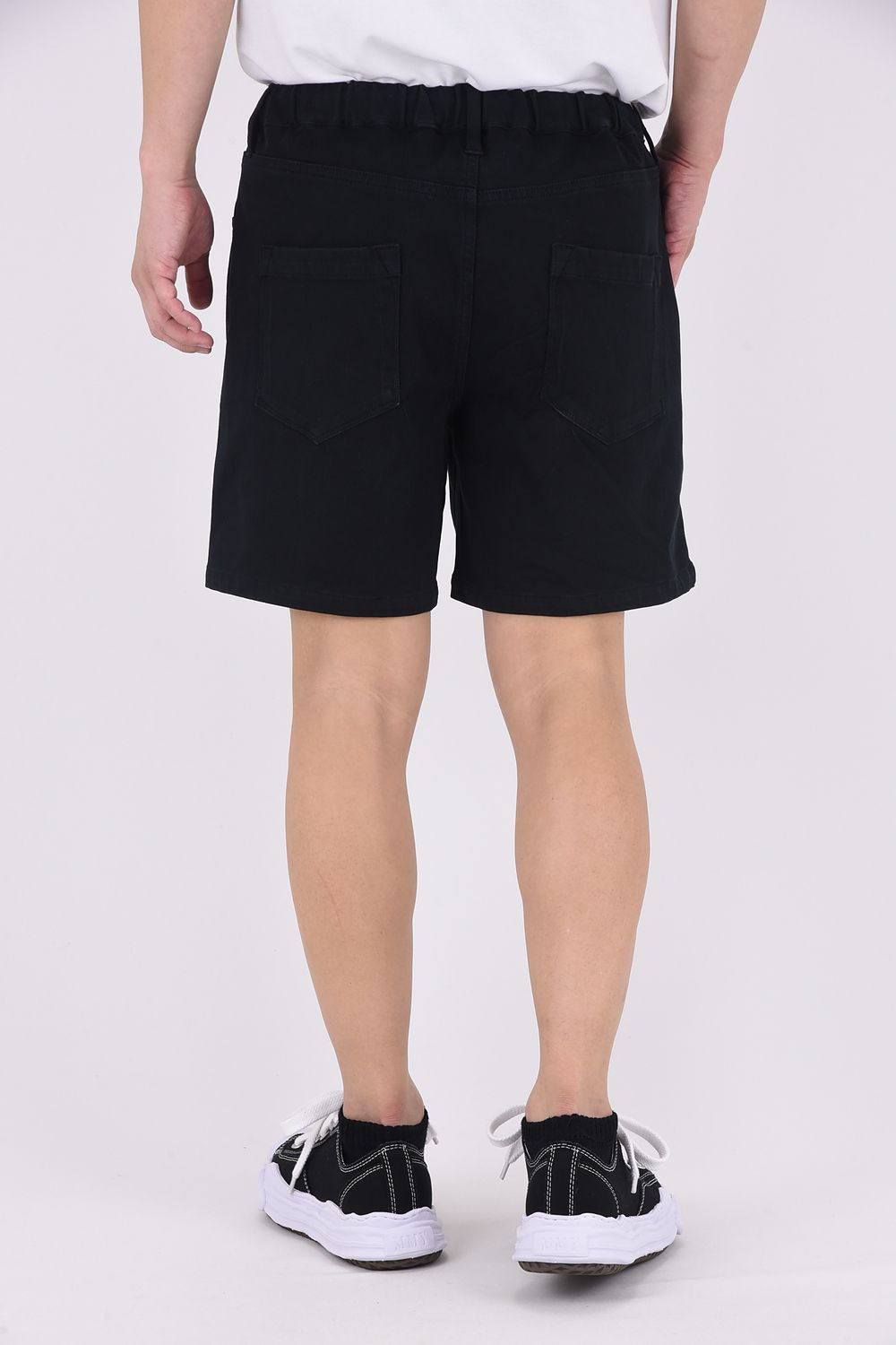 DENIM JERSEY SHORTS / ジャージーンズ ショートパンツ ブラック