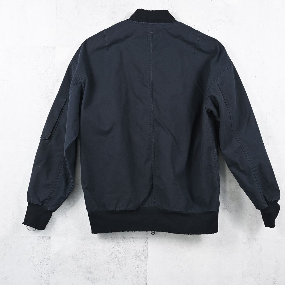 David JACKET / ドロップショルダー ヴィンテージ加工 フライトジャケット (ブラック) (8月末入荷予定) ※オーダー締切:5月23日(土)17時