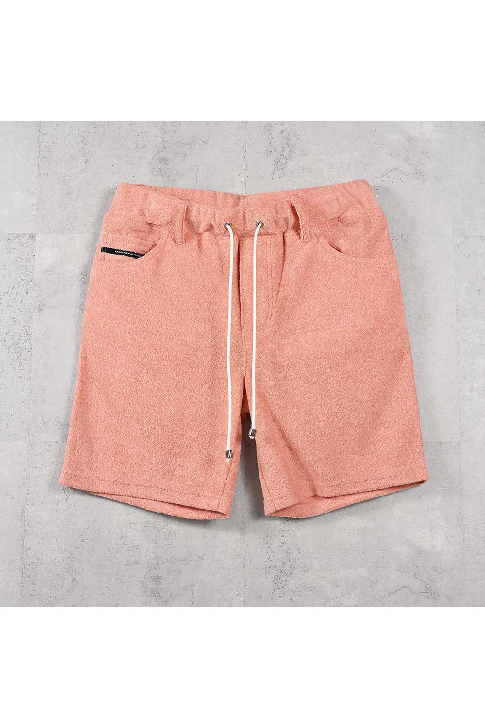 VINTAGE PILE SHORTS / パイル生地 ヴィンテージ風 ショートパンツ (ピンク) (5月中旬入荷予定) ※オーダー締切:2月15日(日)18時