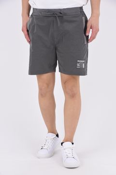 SALTWATER PATCH PANTS / 水陸両用 光沢ナイロン ショートパンツ (グレー)