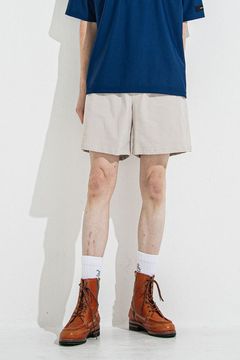 TV NYLON SHORTS / ナイロンマイクロファイバー ルーズフィット ショートパンツ グレージュ