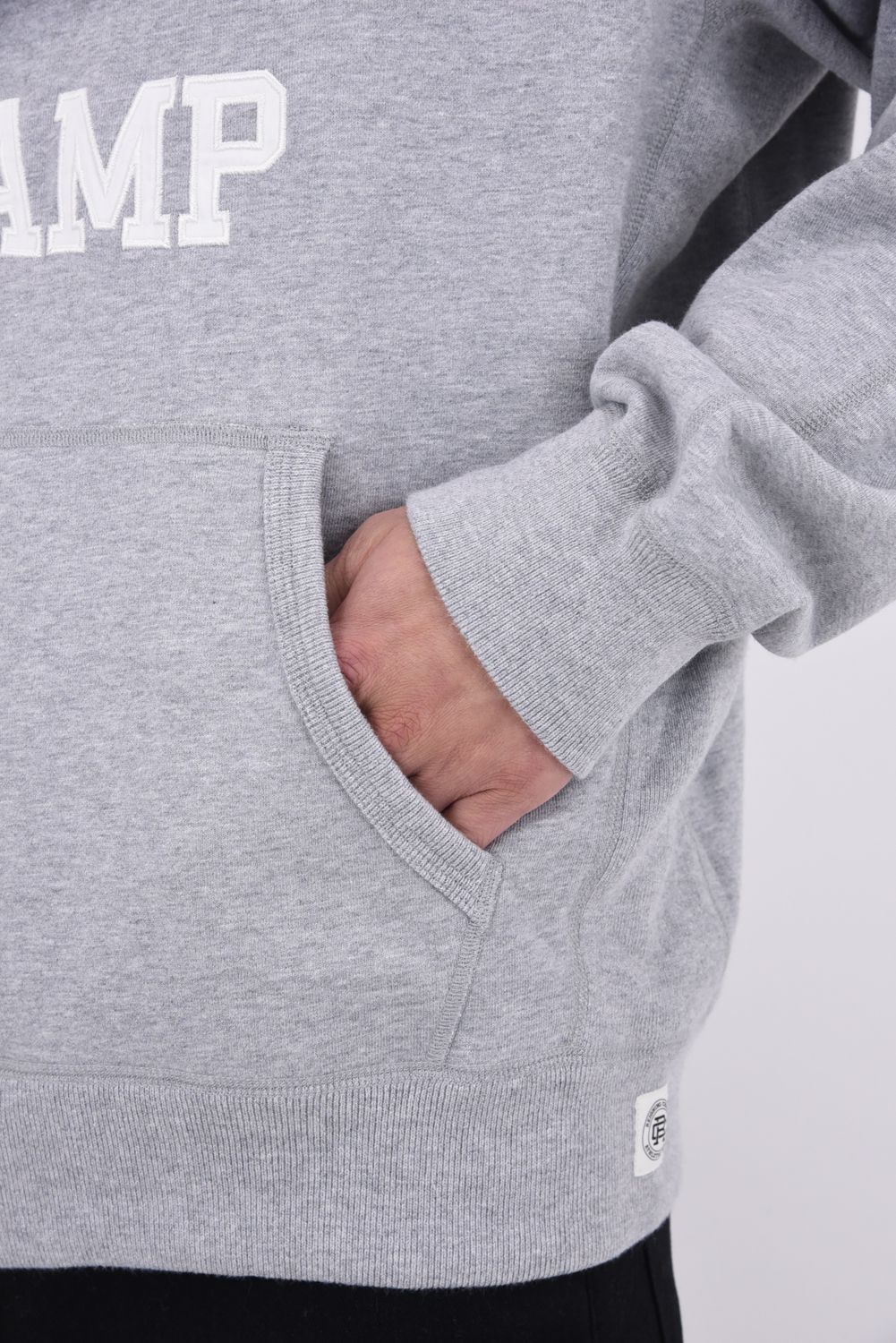 【国内正規品】【STANDARD FIT】 MIDWEIGHT TERRY ARCH LOGO HOODIE / ミッドウェイト アーチロゴ プルオーバーフーディー ヘザーグレー
